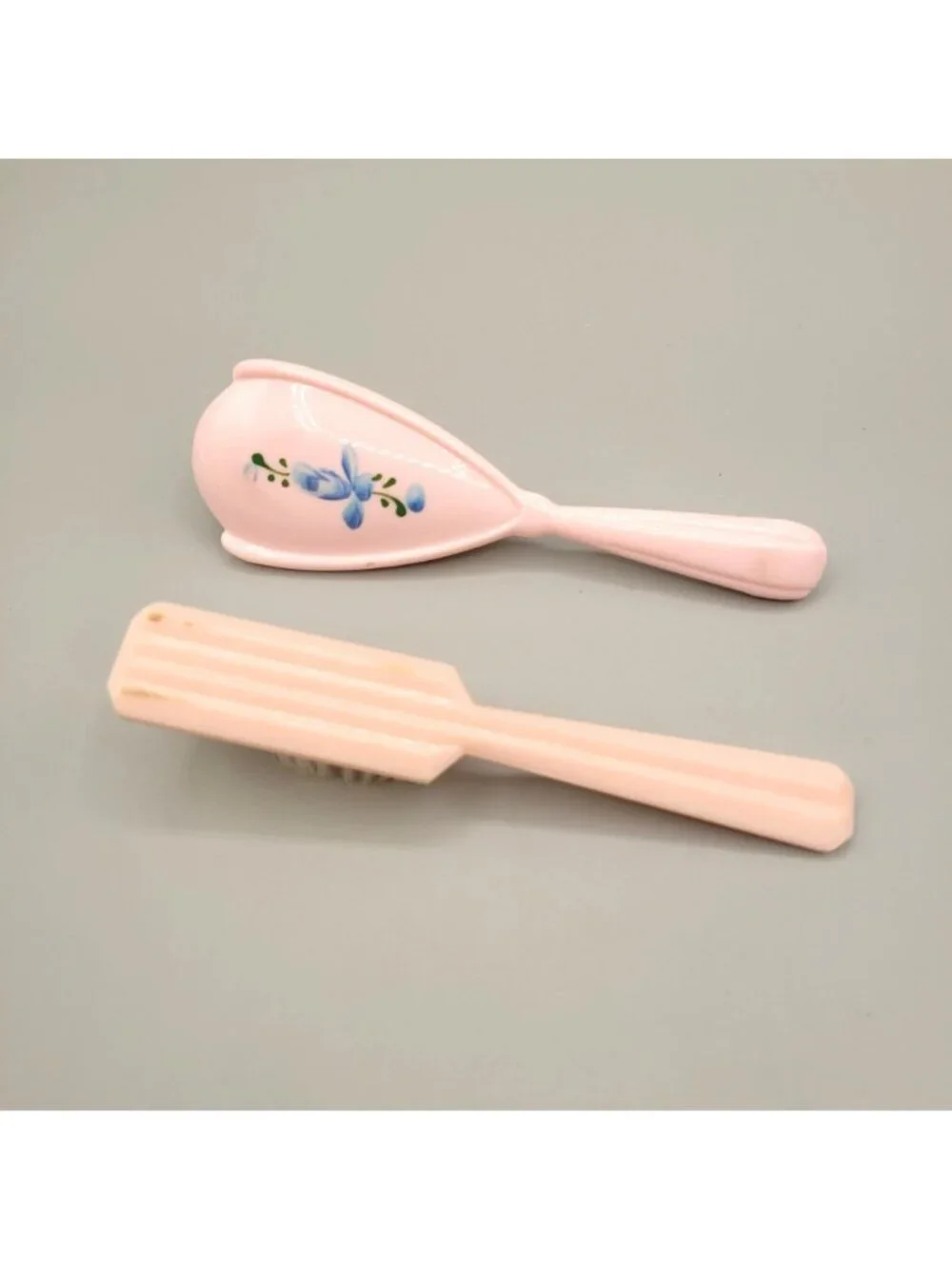 Our Baby Snapshot Mini Album Baby Fine Bristle Hair Brushes Pink Floral